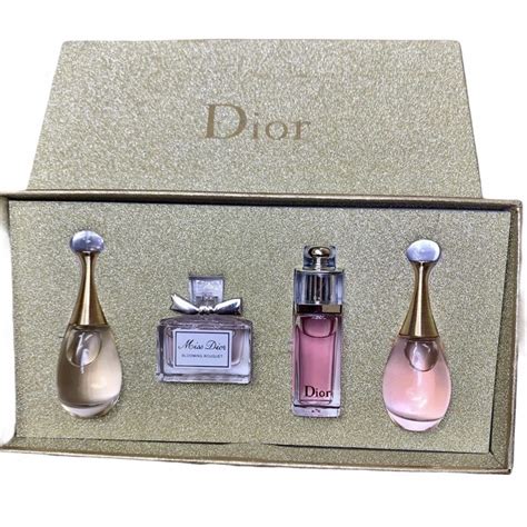 dior miniature perfume set duty free|christian dior perfume sampler set.